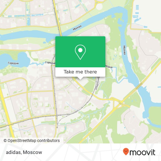 adidas, Бесединское шоссе Москва 115612 map