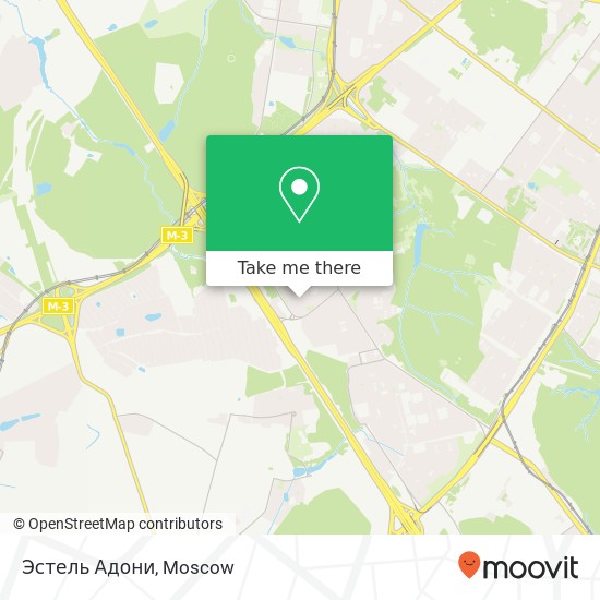 Эстель Адони, улица Академика Варги, 8 Москва 117133 map