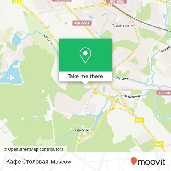 Кафе Столовая, Люберецкий район 140073 map