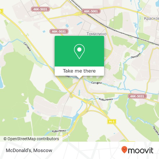 McDonald's, улица Правды Люберецкий район 140073 map