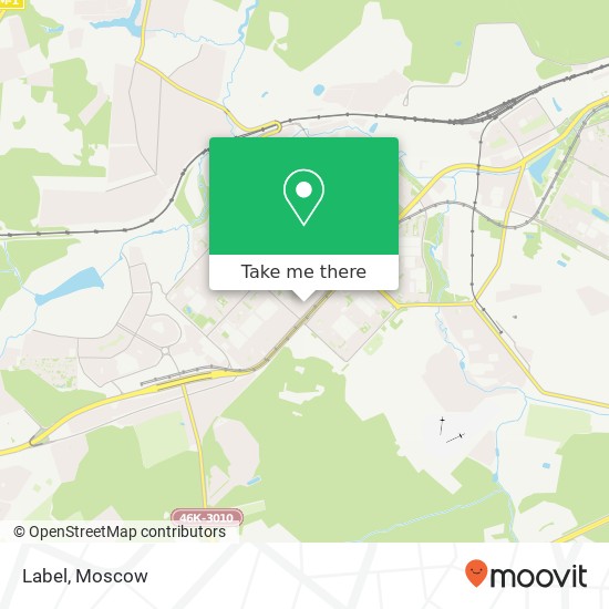 Label, Москва 119634 map
