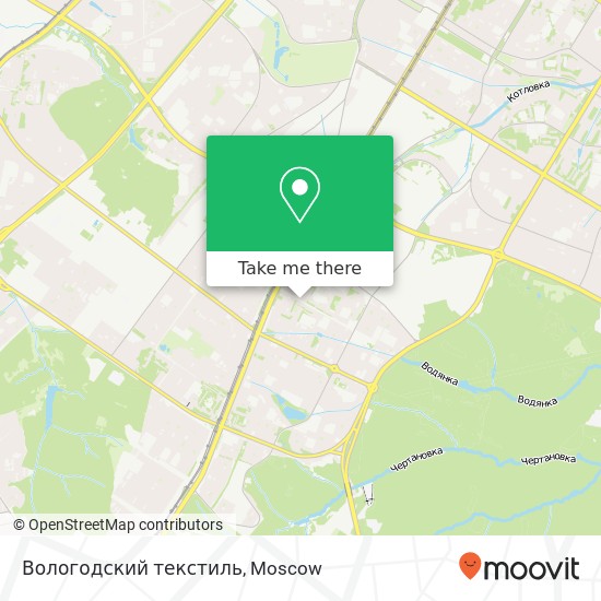 Вологодский текстиль, улица Генерала Антонова, 3 Москва 117342 map