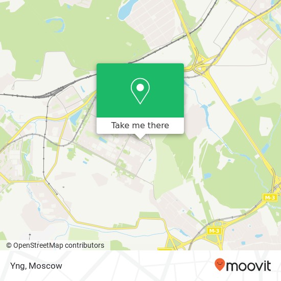 Yng, Солнцевский проспект Москва 119620 map