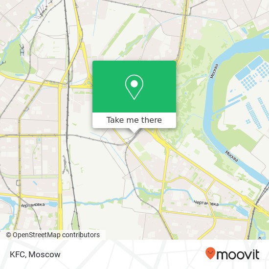 KFC, улица Маршала Шестопалова Москва 115478 map