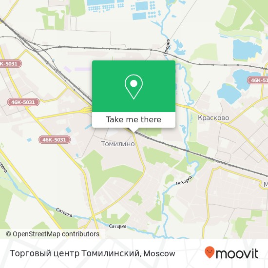 Торговый центр Томилинский, улица Жуковского Люберецкий район 140072 map