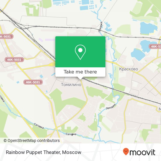 Rainbow Puppet Theater map