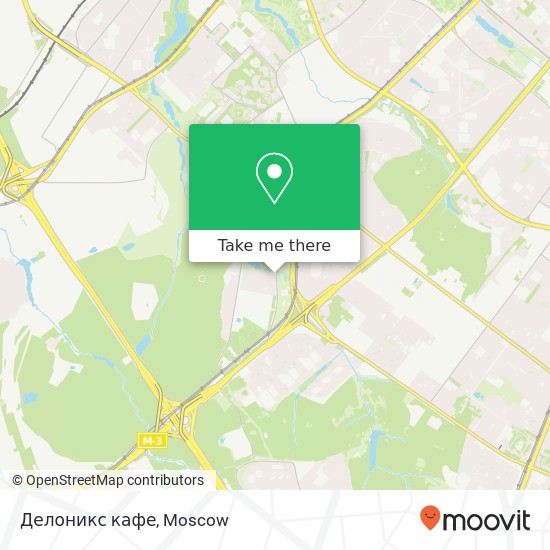 Делоникс кафе, Москва 119571 map