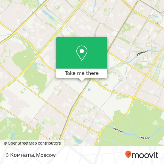 3 Комнаты, Москва 117485 map