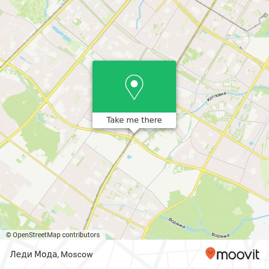 Леди Мода, Профсоюзная улица Москва 117420 map