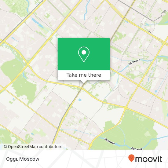 Oggi, Профсоюзная улица Москва 117393 map