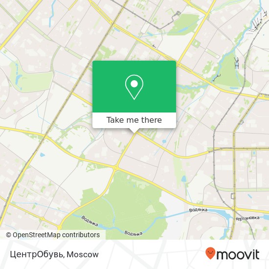 ЦентрОбувь, Севастопольский проспект Москва 117461 map