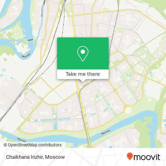 Chaikhana Inzhir, улица Перерва Москва 109341 map