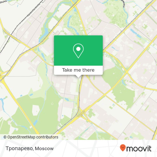 Тропарево, Москва 119571 map