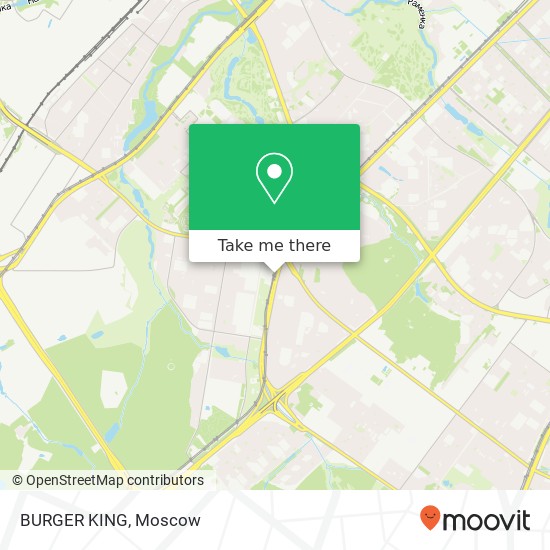 BURGER KING, проспект Вернадского Москва 119571 map