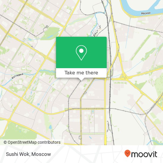 Sushi Wok, Москва 117638 map