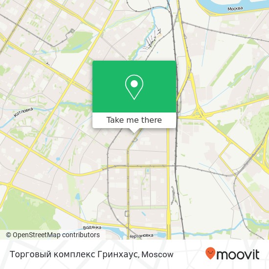 Торговый комплекс Гринхаус, Москва 117638 map