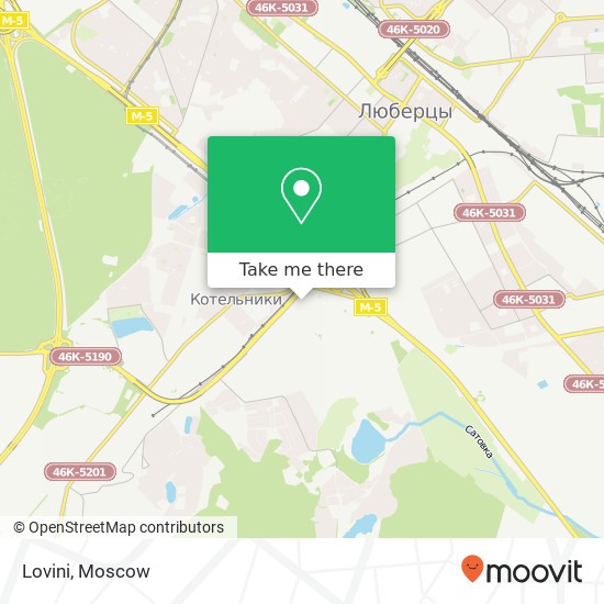 Lovini, Котельники 140053 map