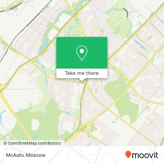 McAuto, улица Покрышкина, 2 Москва 119602 map