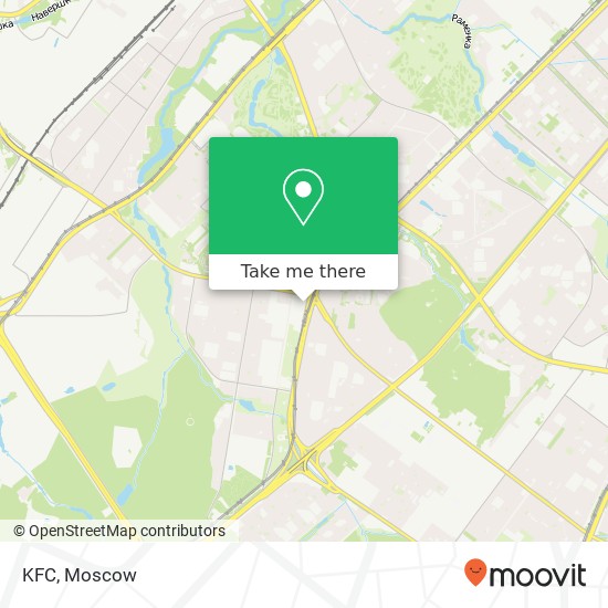 KFC, Москва 119571 map