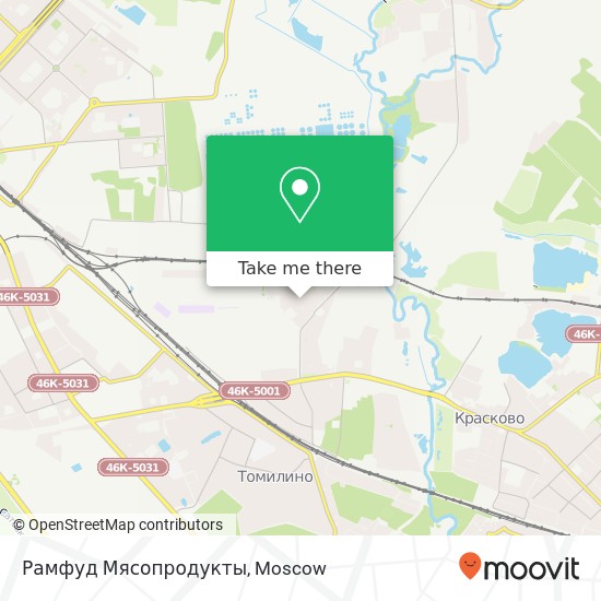 Рамфуд Мясопродукты, Пионерская улица Люберецкий район 140070 map