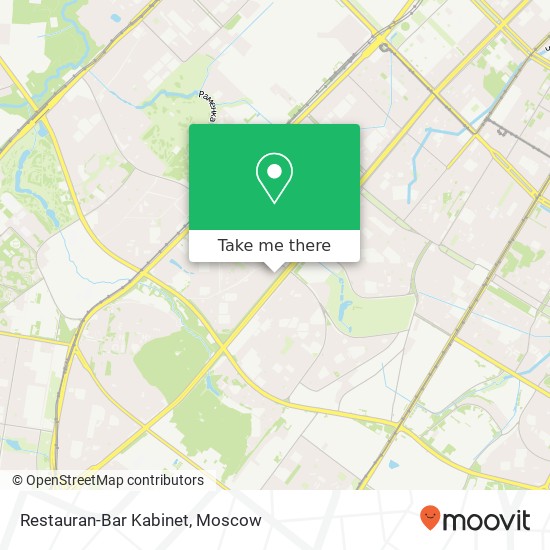 Restauran-Bar Kabinet, Ленинский проспект Москва 119415 map
