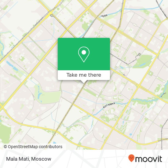 Mala Mati, улица Гарибальди Москва 117335 map