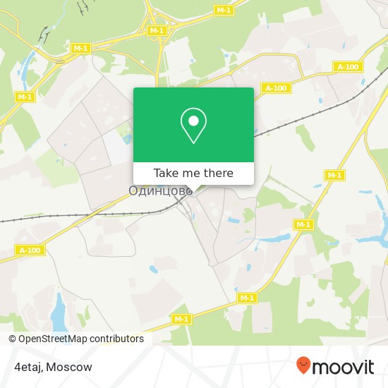 4etaj, улица Маковского, 2A Одинцовский район 143006 map