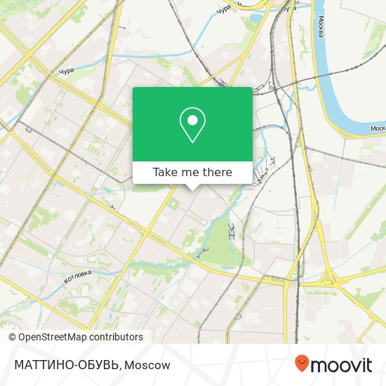 МАТТИНО-ОБУВЬ, Москва 117186 map