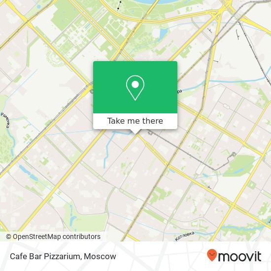 Cafe Bar Pizzarium, улица Вавилова Москва 117335 map