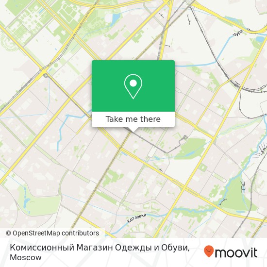 Комиссионный Магазин Одежды и Обуви, улица Кржижановского Москва 117218 map