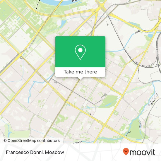Francesco Donni, Профсоюзная улица Москва 117036 map