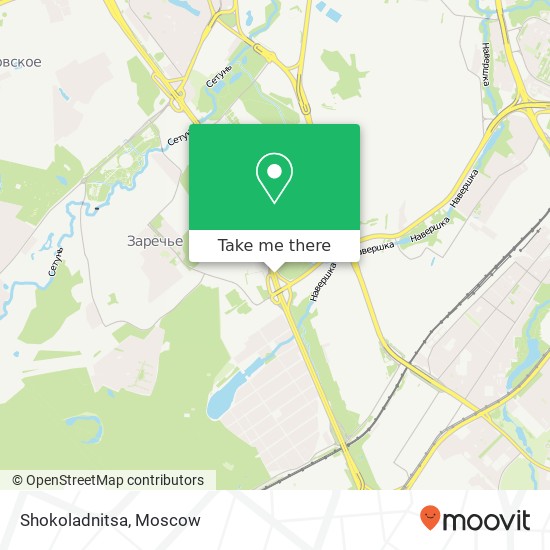 Shokoladnitsa, МКАД Москва 121471 map