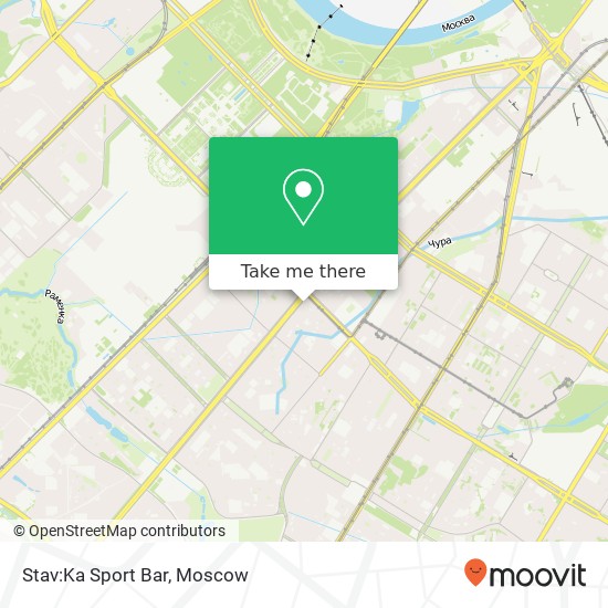 Stav:Ka Sport Bar, Ленинский проспект Москва 119261 map