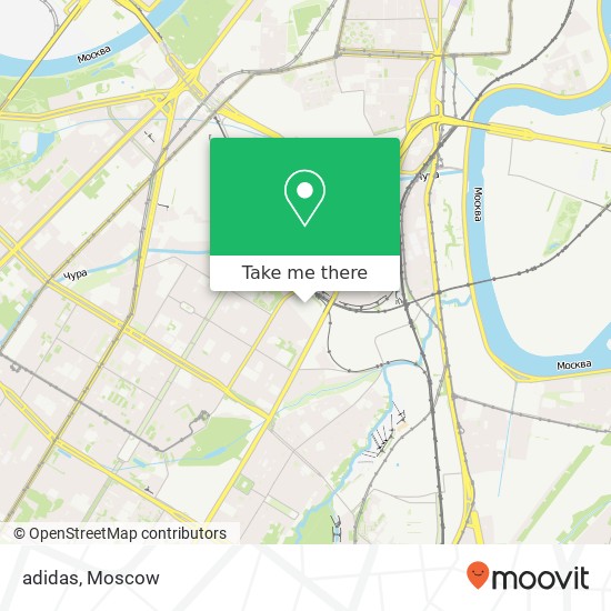 adidas, Москва 117447 map