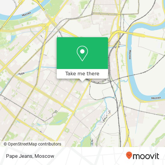 Pape Jeans, Москва 117447 map