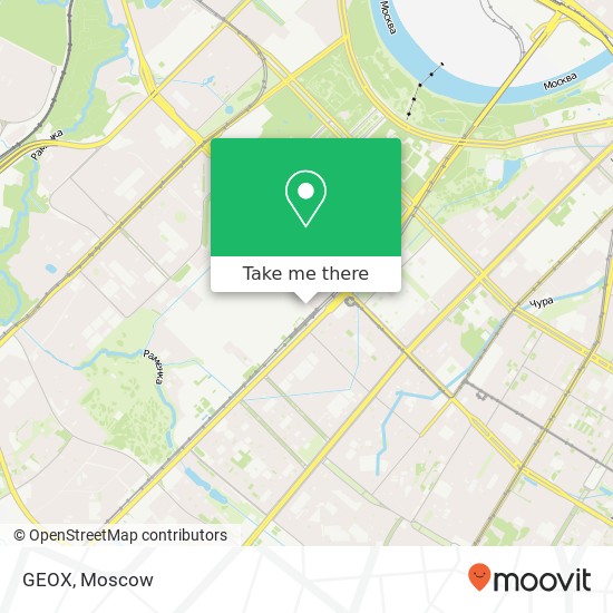 GEOX, Москва 119192 map