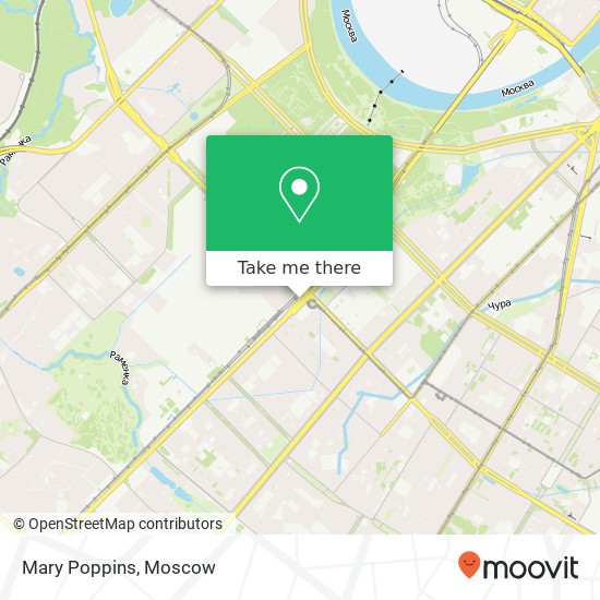 Mary Poppins, проспект Вернадского Москва 119311 map