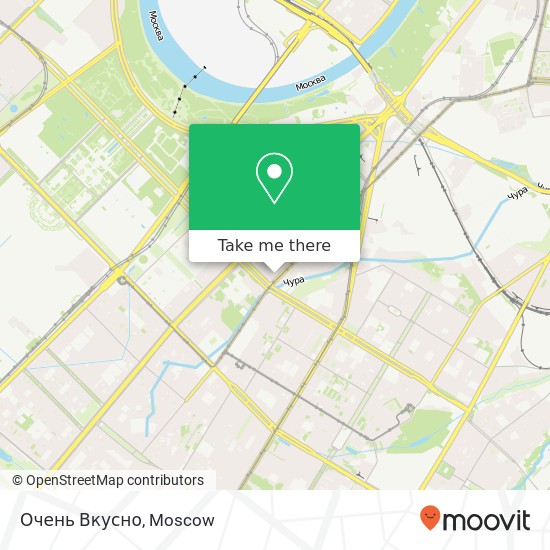 Очень Вкусно, улица Вавилова Москва 119333 map