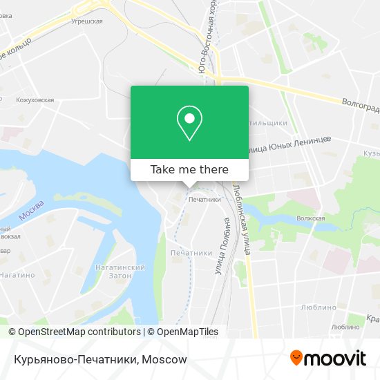 Курьяново-Печатники map
