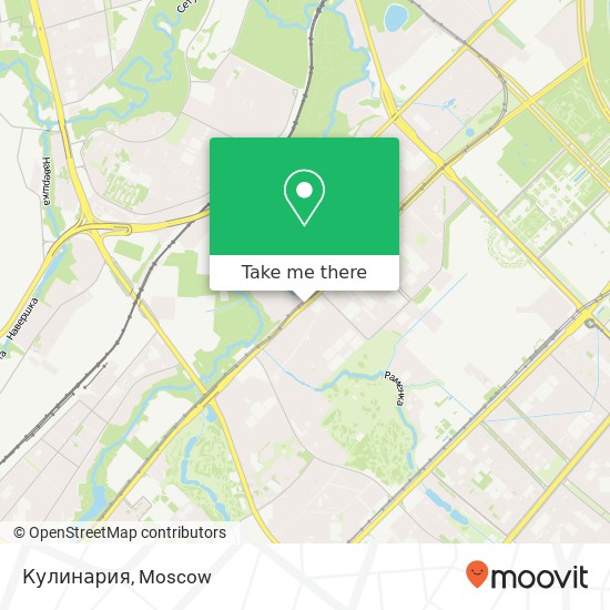 Кулинария, Мичуринский проспект Москва 119192 map
