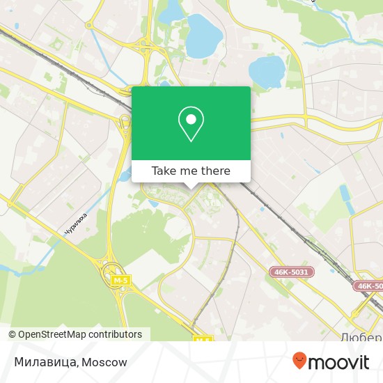 Милавица, Жулебинский бульвар Москва 109145 map