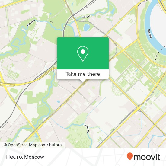 Песто, Мичуринский проспект, 22 Москва 119192 map