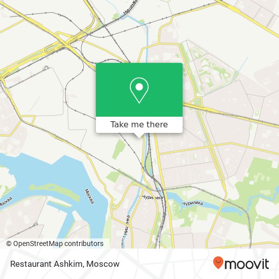 Restaurant Ashkim, Шоссейная улица Москва 109548 map