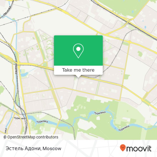 Эстель Адони, Зеленодольская улица, 40 Москва 109462 map