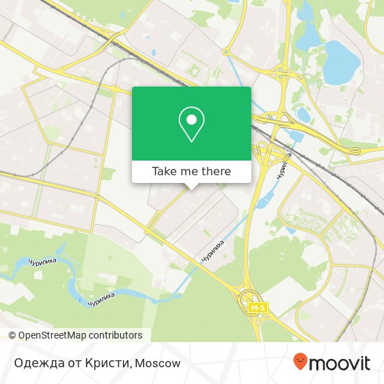 Одежда от Кристи, Москва 109444 map