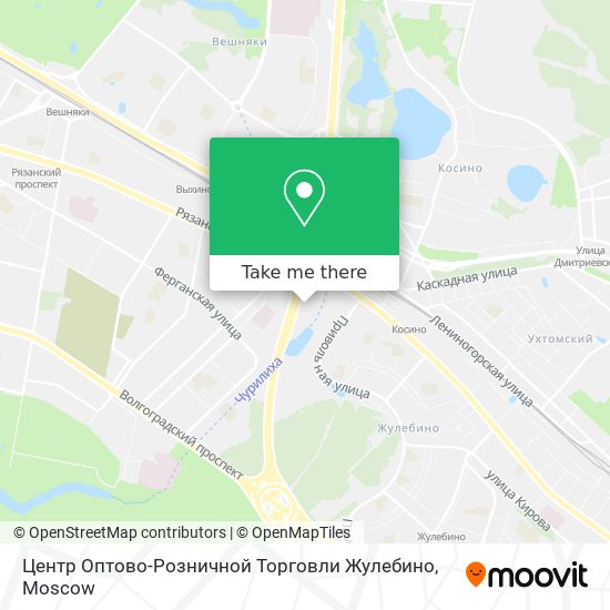 Центр Оптово-Розничной Торговли Жулебино map