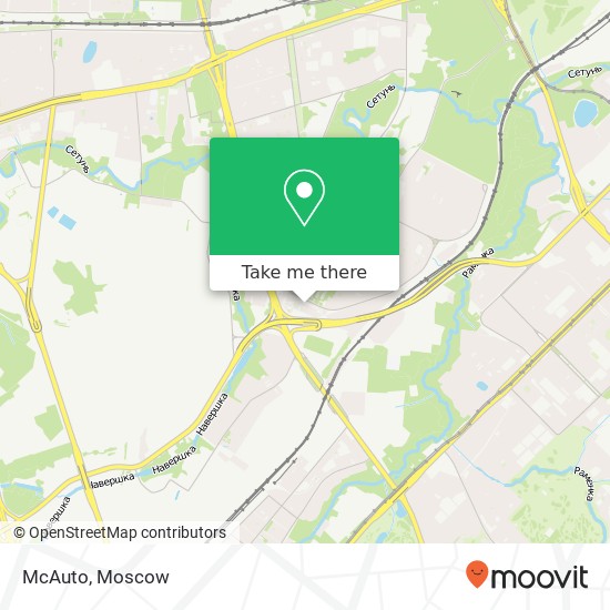 McAuto, Матвеевская улица Москва 119517 map