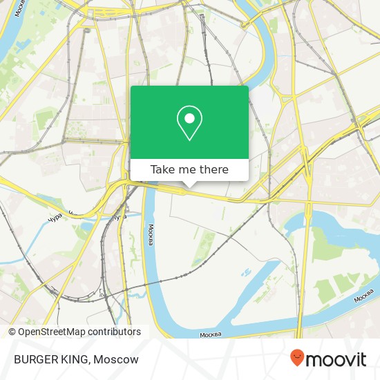 BURGER KING, улица Ленинская Слобода, 17 Москва 115280 map