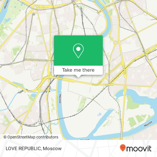 LOVE REPUBLIC, Москва 115280 map