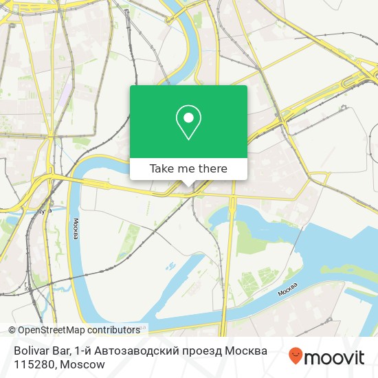 Bolivar Bar, 1-й Автозаводский проезд Москва 115280 map